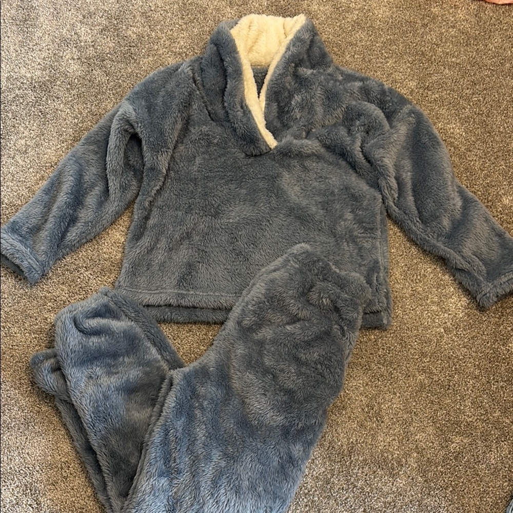 Cozy Blue Fleece Set